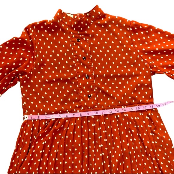 Polka Dot Kate Middleton Inspired Long Sleeve Maxi Shirt Dress - Picture 5 of 10